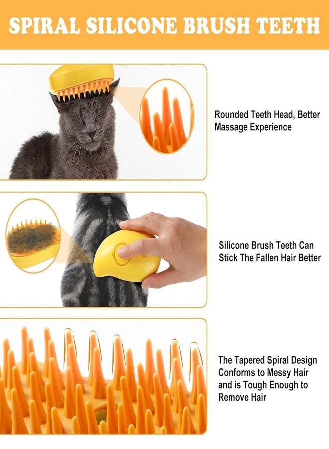XIBO Pet Steam Brush Steamy Pet Brush 3 in 1 Self-Cleaning Grooming Tool, Efficient Massage, Hair Removal, Tangled & Loose Hair Care for Dogs,Steam brush. - Image 4